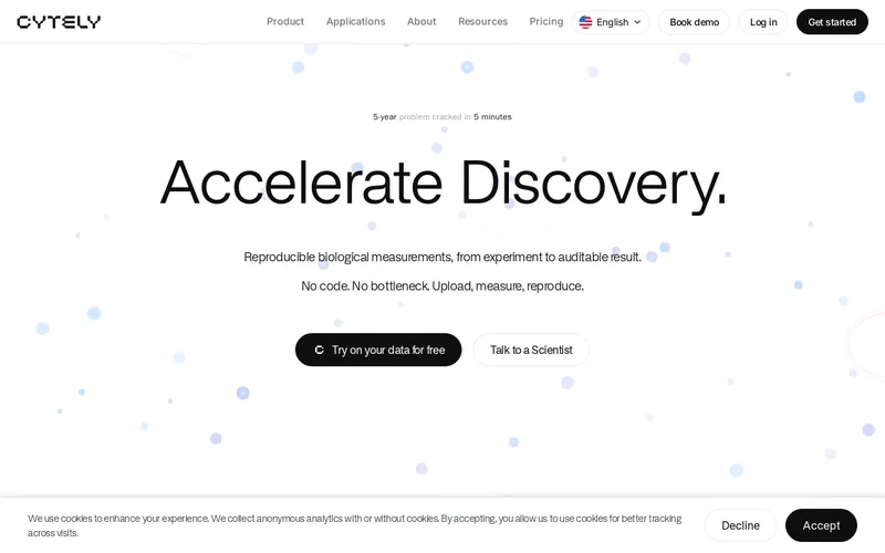 Website snapshot for Cytely