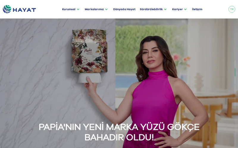 Website snapshot for Hayat