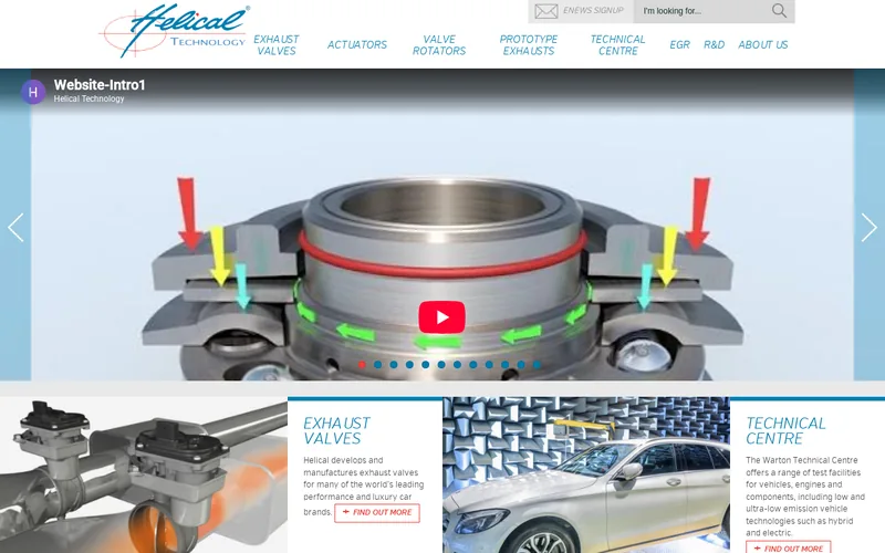 Website snapshot for Helical Technology