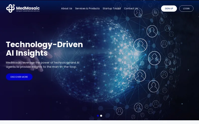 Website snapshot for MedMosaic