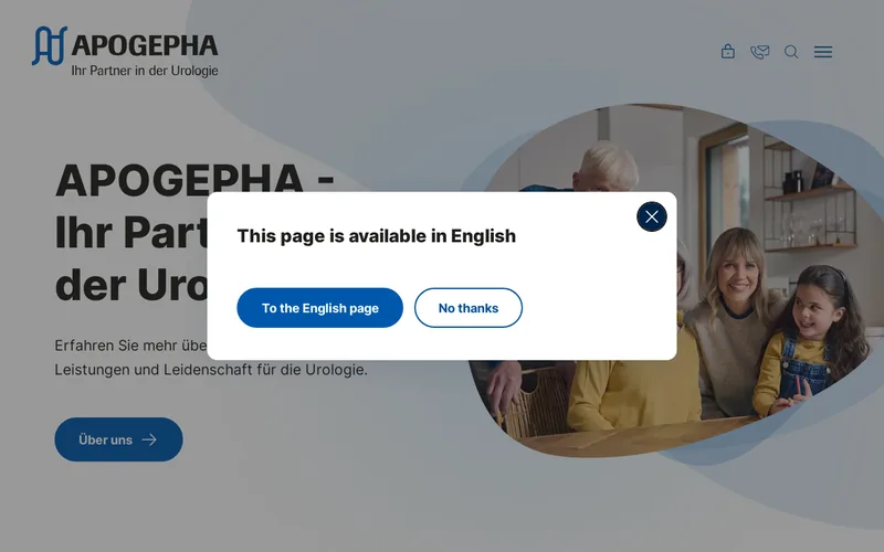 Website snapshot for APOGEPHA Arzneimittel GmbH