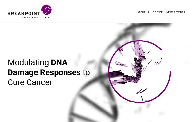 Website snapshot for Breakpoint Therapeutics GmbH