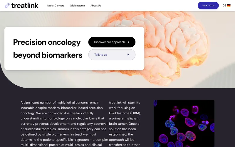 Website snapshot for Treatlink