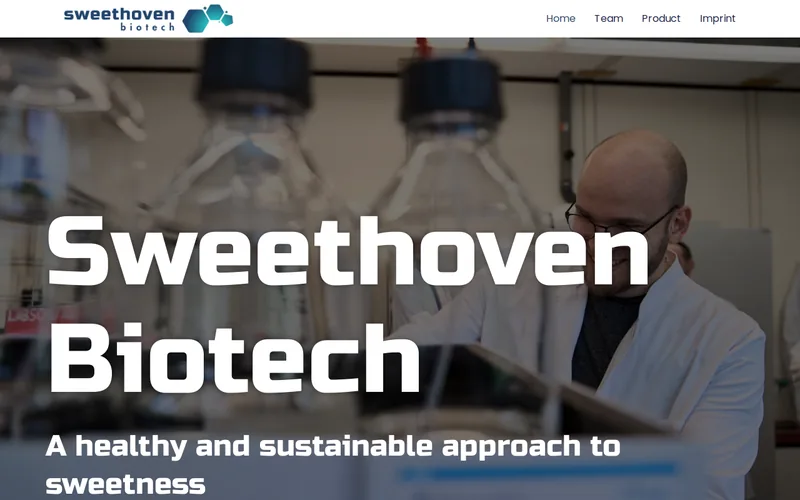 Website snapshot for Sweethoven Biotech