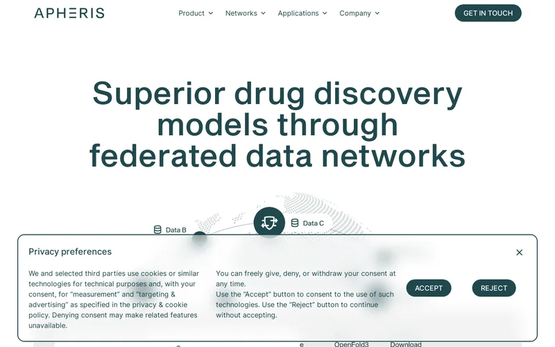 Website snapshot for Apheris