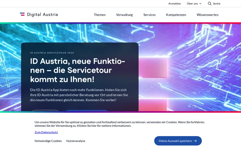 Website snapshot for eHealth-Strategie Österreich