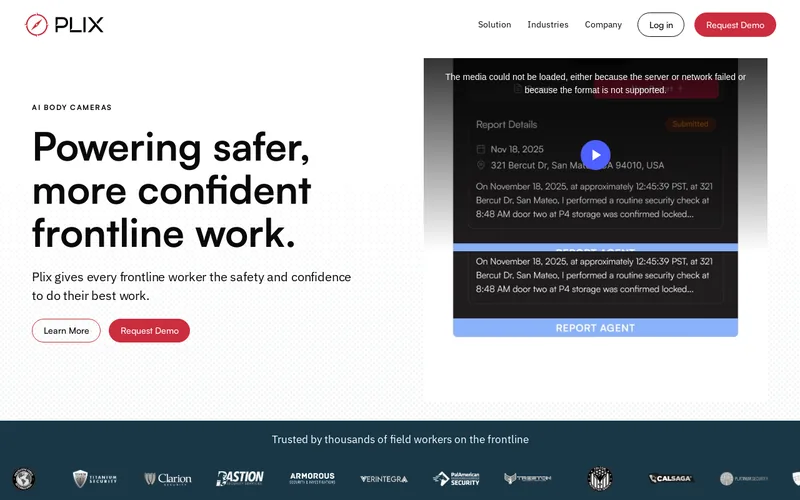 Website snapshot for Plix AI