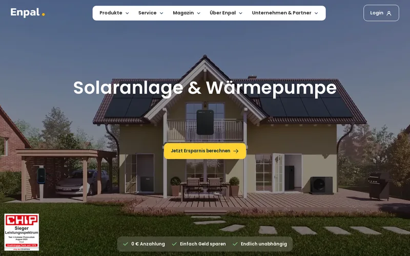 Website snapshot for Enpal