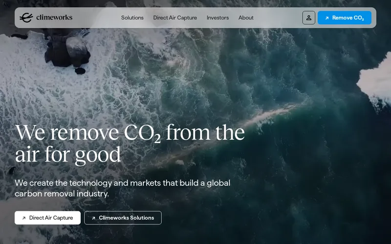Website snapshot for Climeworks AG