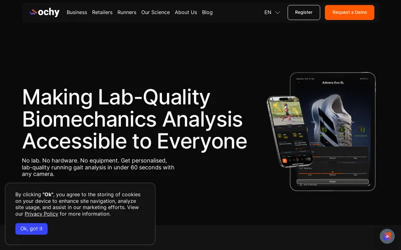 Website snapshot for Ochy