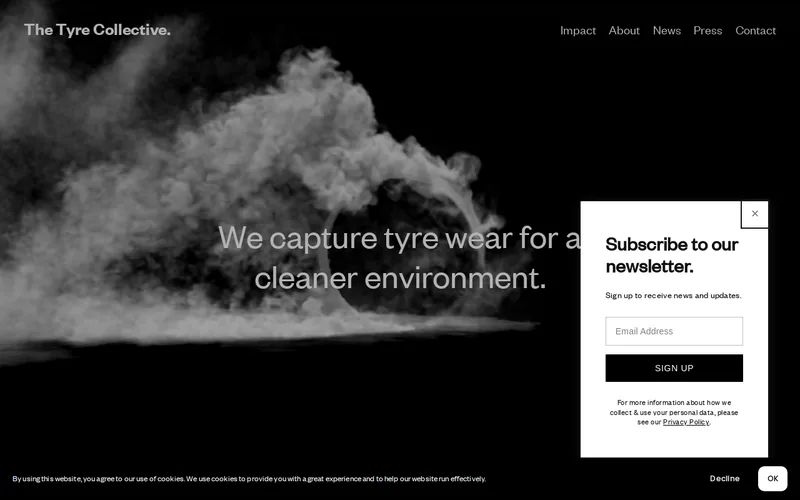 Website snapshot for The Tyre Collective