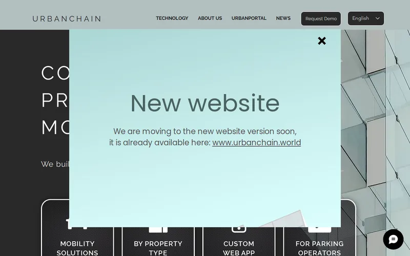 Website snapshot for UrbanChain Group Co., Ltd