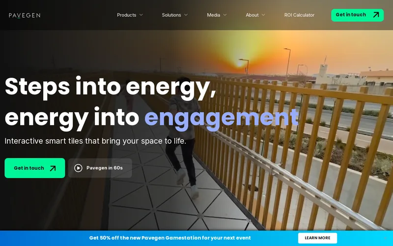 Website snapshot for Pavegen Systems Ltd