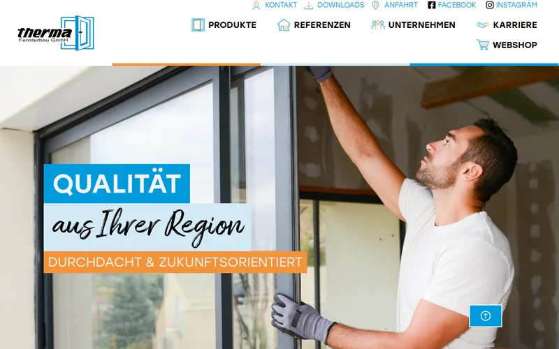 Website snapshot for Therma