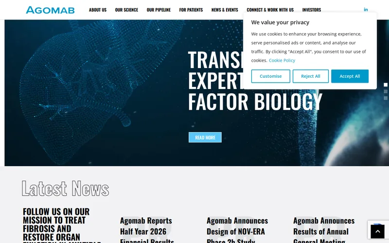 Website snapshot for Agomab