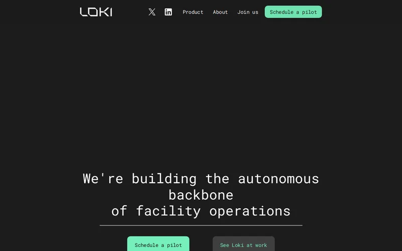 Website snapshot for Loki Robotics