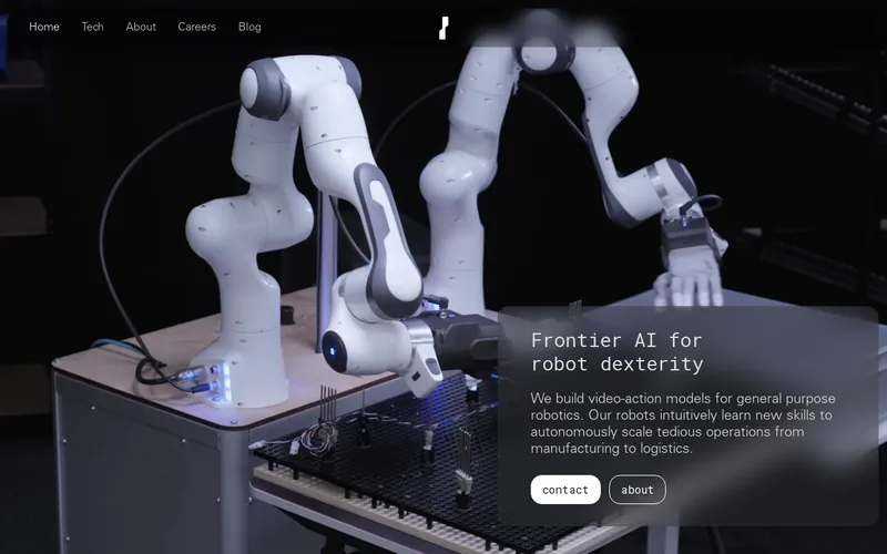 Website snapshot for Mimic Robotics