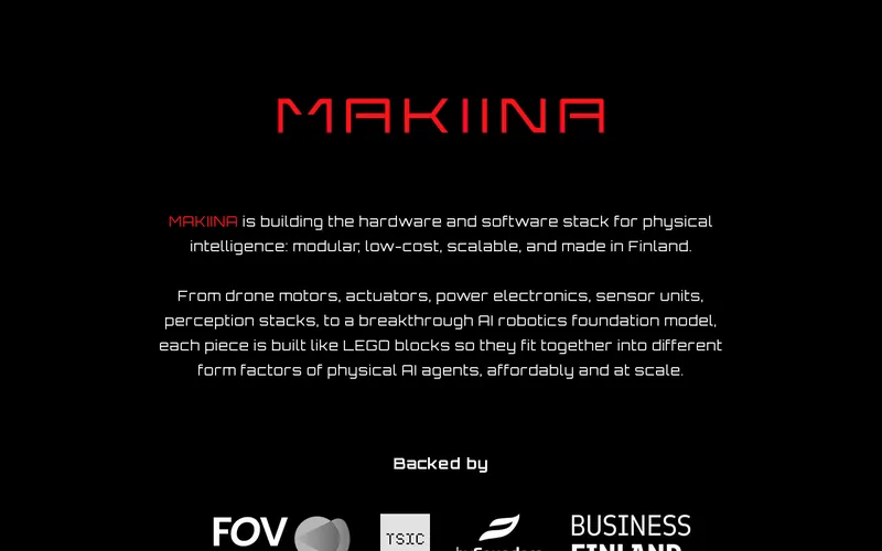 Website snapshot for MAKIINA