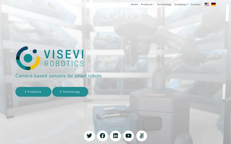 Website snapshot for Visevi Robotics GmbH