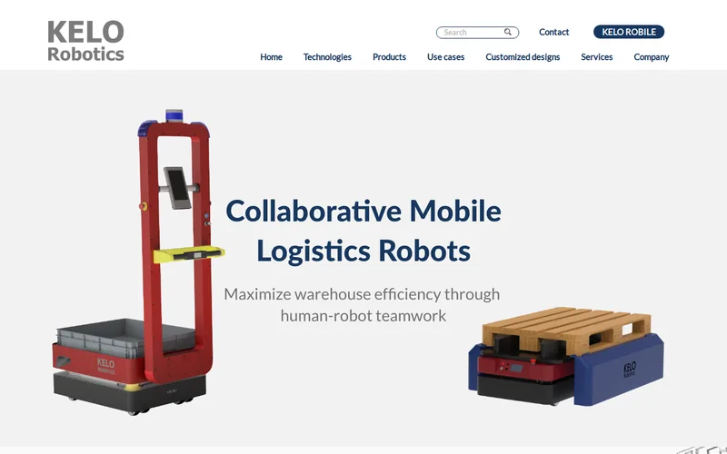 Website snapshot for KELO Robotics GmbH