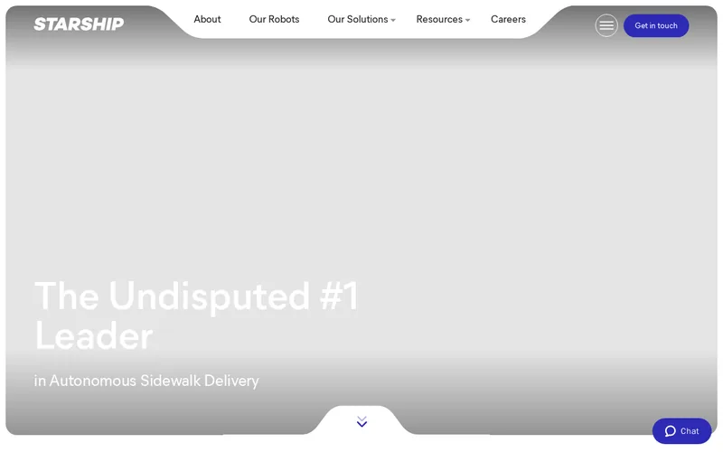 Website snapshot for Starship Technologies