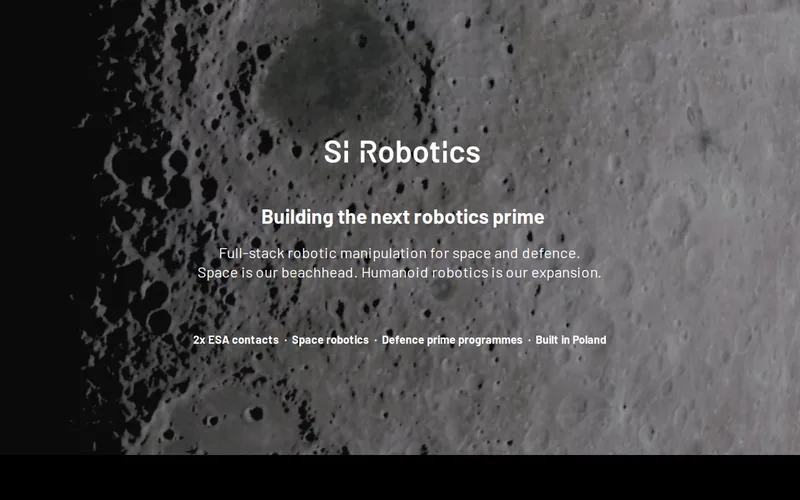 Website snapshot for SI Robotics Sp. z o.o.