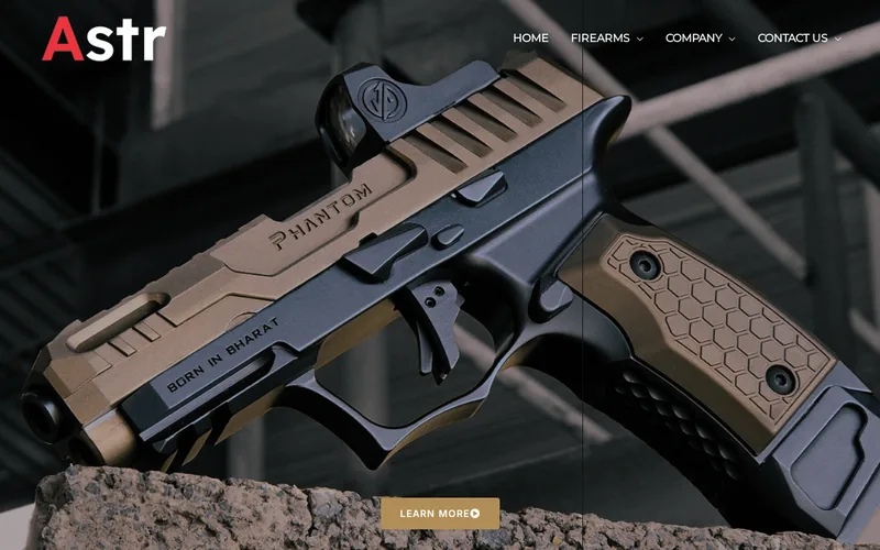 Website snapshot for Astr Defence