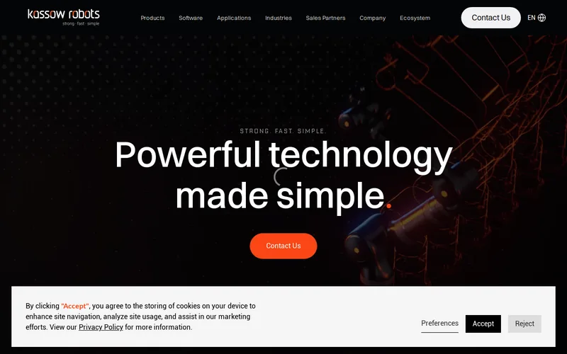 Website snapshot for Kassow Robots