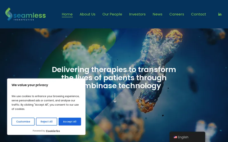 Website snapshot for Seamless