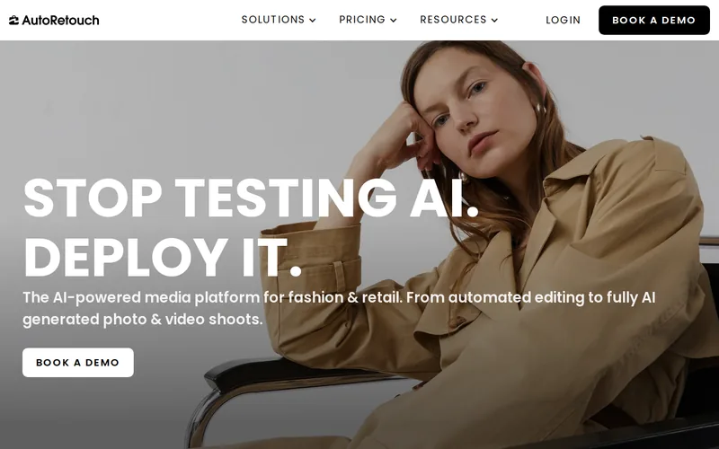 Website snapshot for AutoRetouch