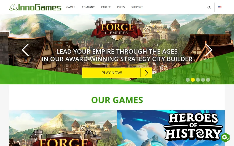 Website snapshot for InnoGames GmbH