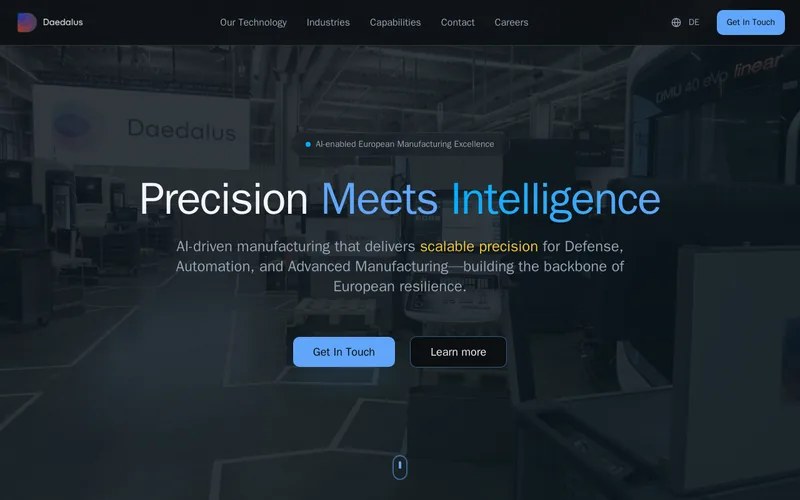 Website snapshot for Daedalus