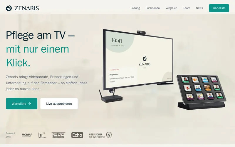 Website snapshot for Zenaris
