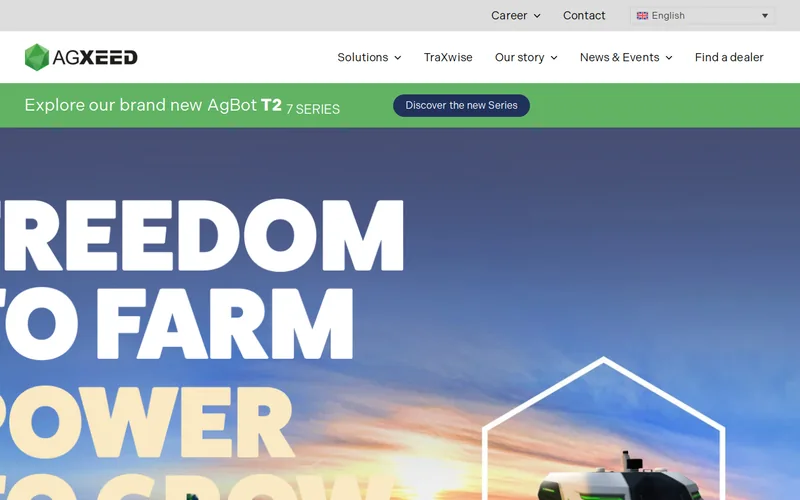 Website snapshot for AgXeed