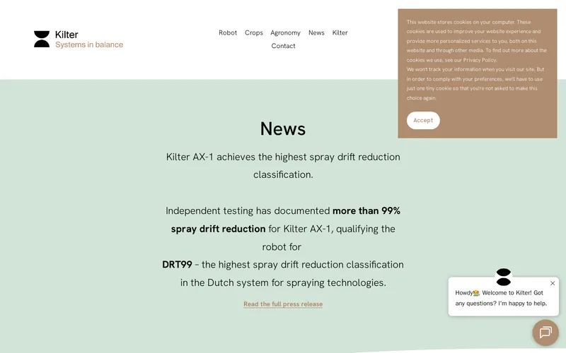 Website snapshot for Kilter Systems