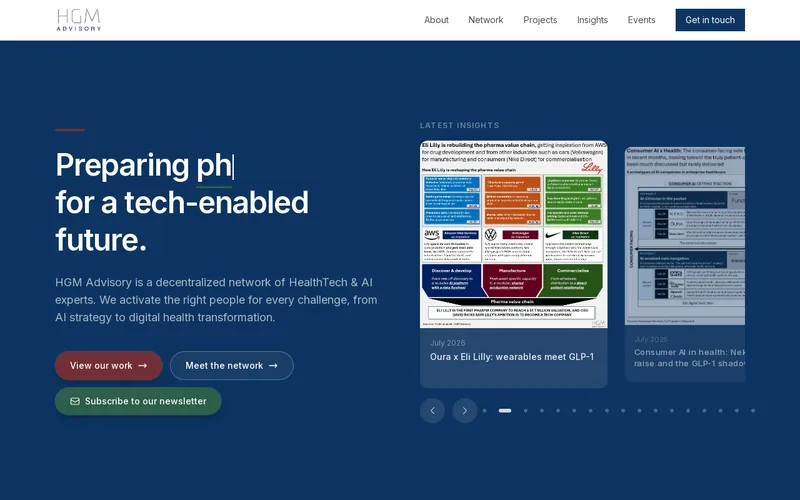 Website snapshot for HGM Advisory