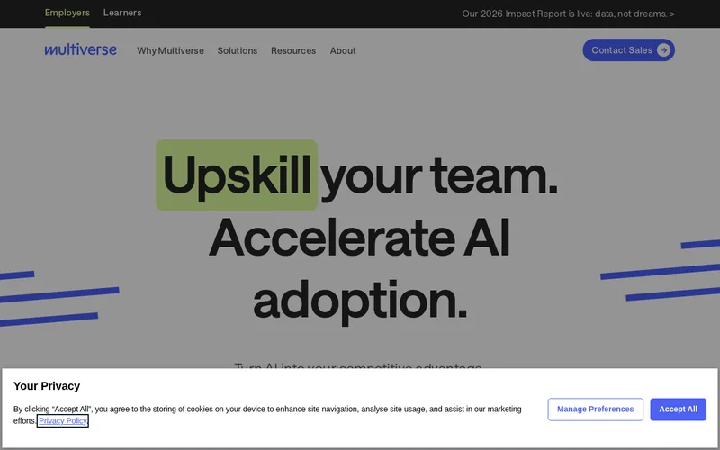 Website snapshot for Multiverse