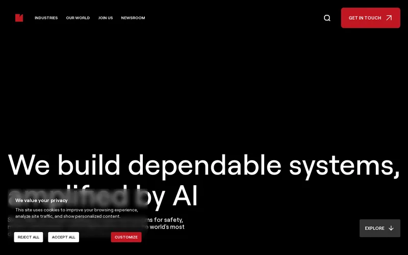 Website snapshot for Critical Software
