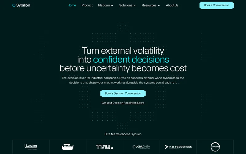 Website snapshot for Sybilion