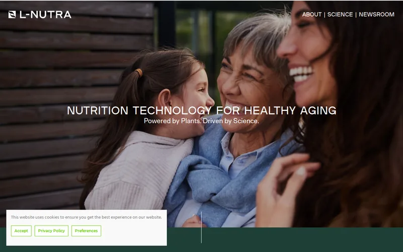 Website snapshot for L-Nutra