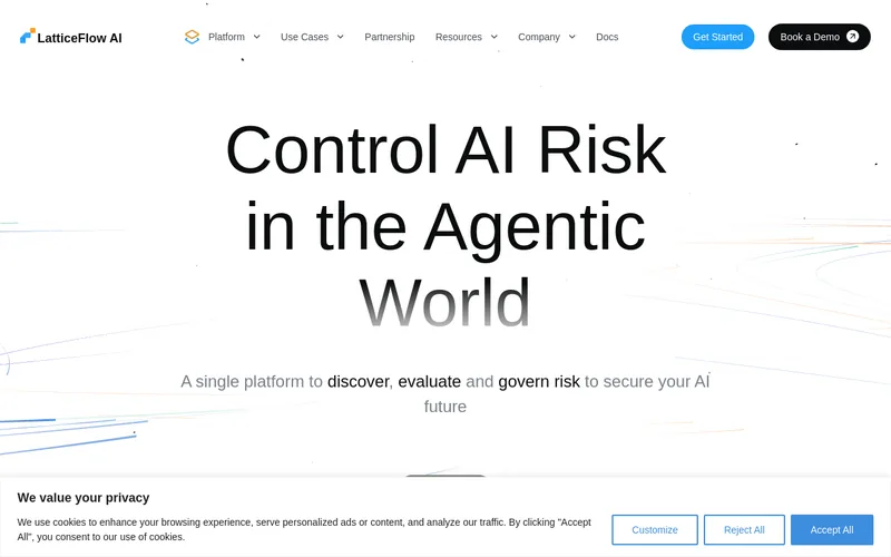 Website snapshot for LatticeFlow