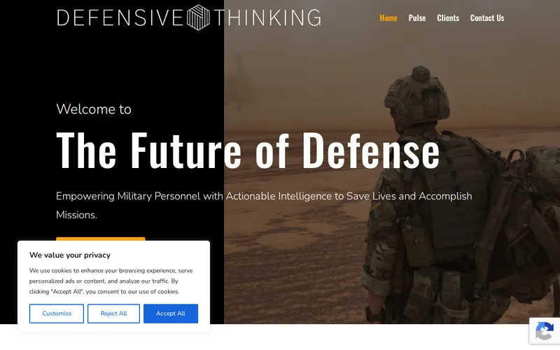 Website snapshot for Defensive Thinking