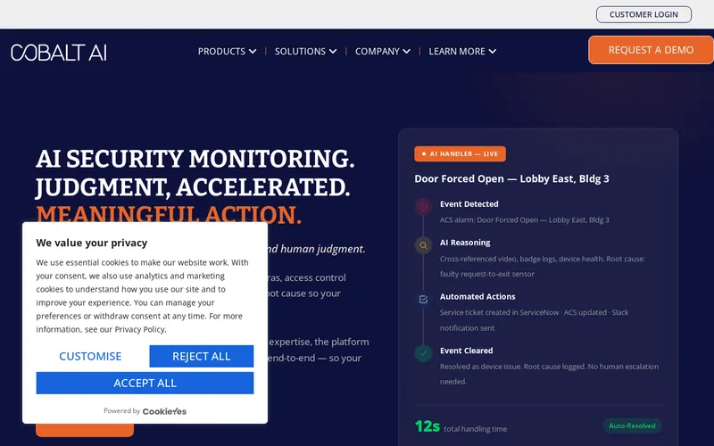 Website snapshot for Cobalt AI