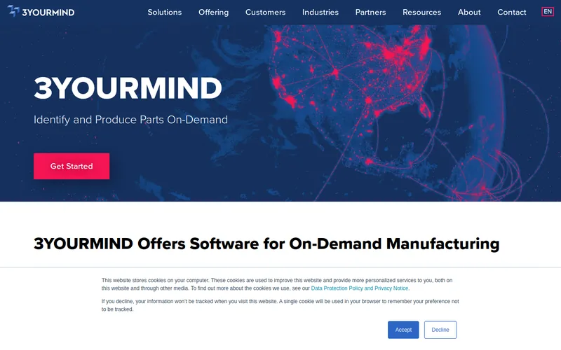 Website snapshot for 3YOURMIND