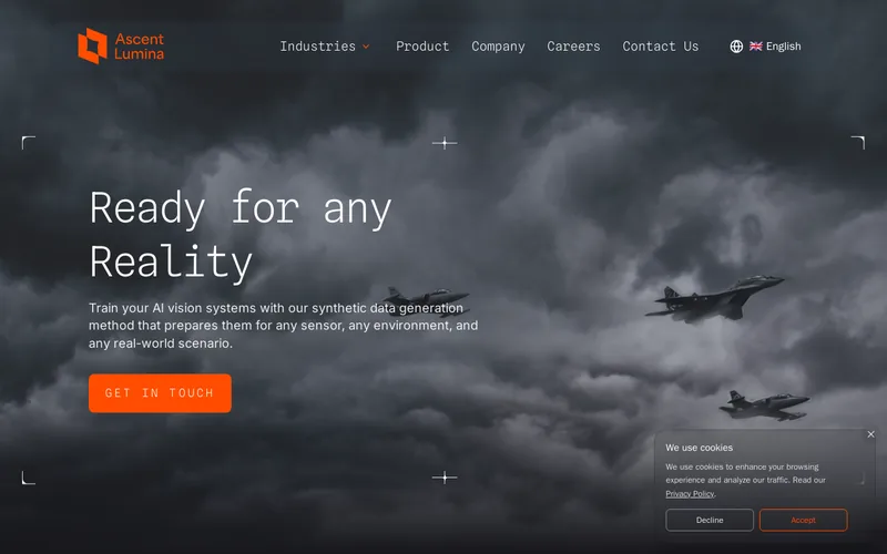 Website snapshot for Ascent Lumina