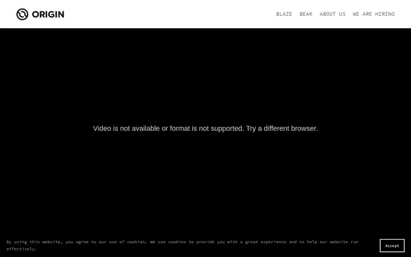 Website snapshot for Origin Robotics