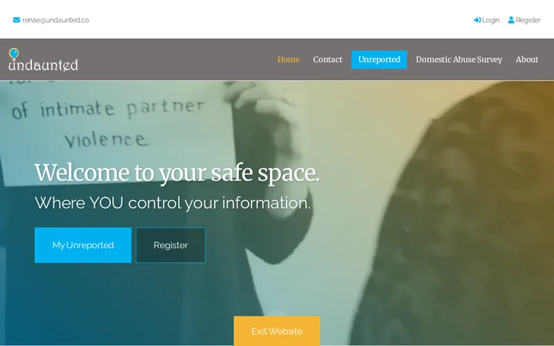 Website snapshot for Undaunted