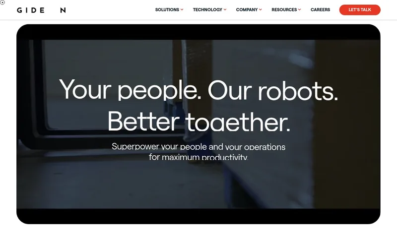 Website snapshot for Gideon