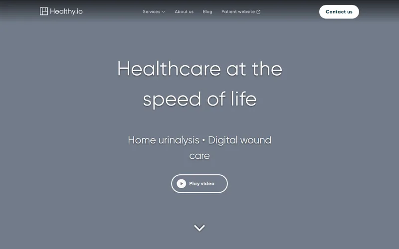 Website snapshot for Healthy.io