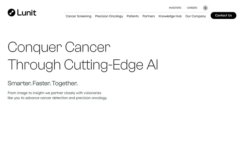 Website snapshot for Lunit